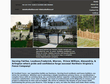 Tablet Screenshot of cardinalfencecorp.com